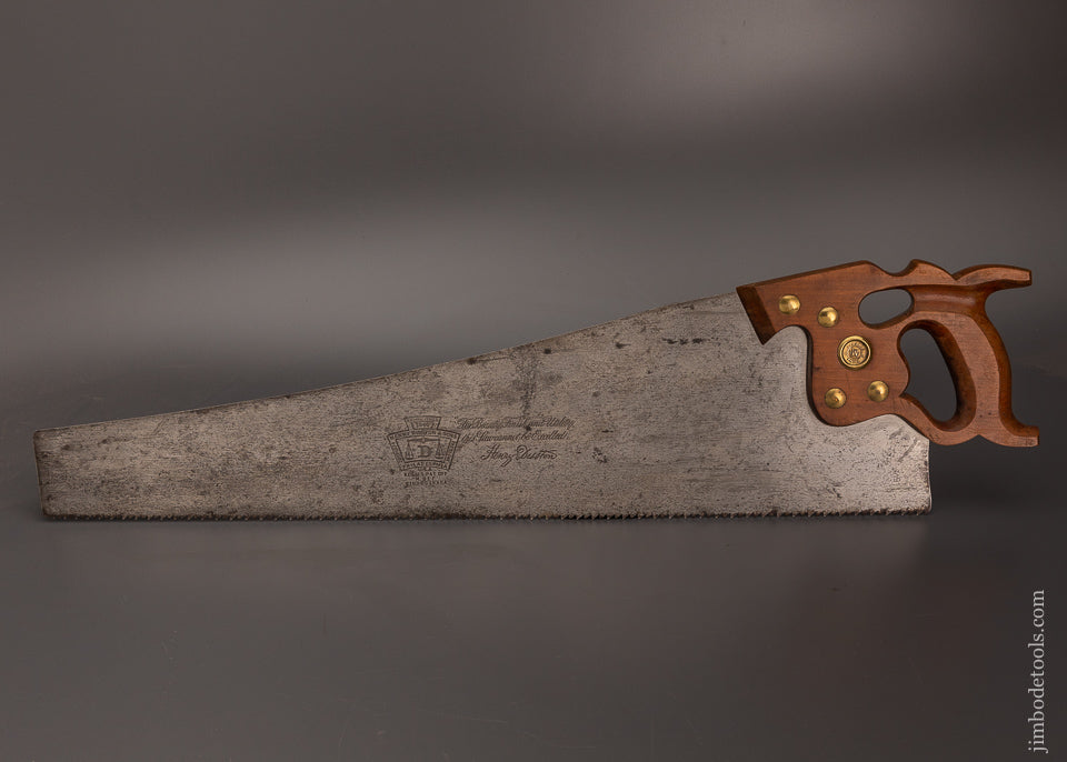 Fine DISSTON No. D-8 Thumbhole Rip Hand Saw - 103710