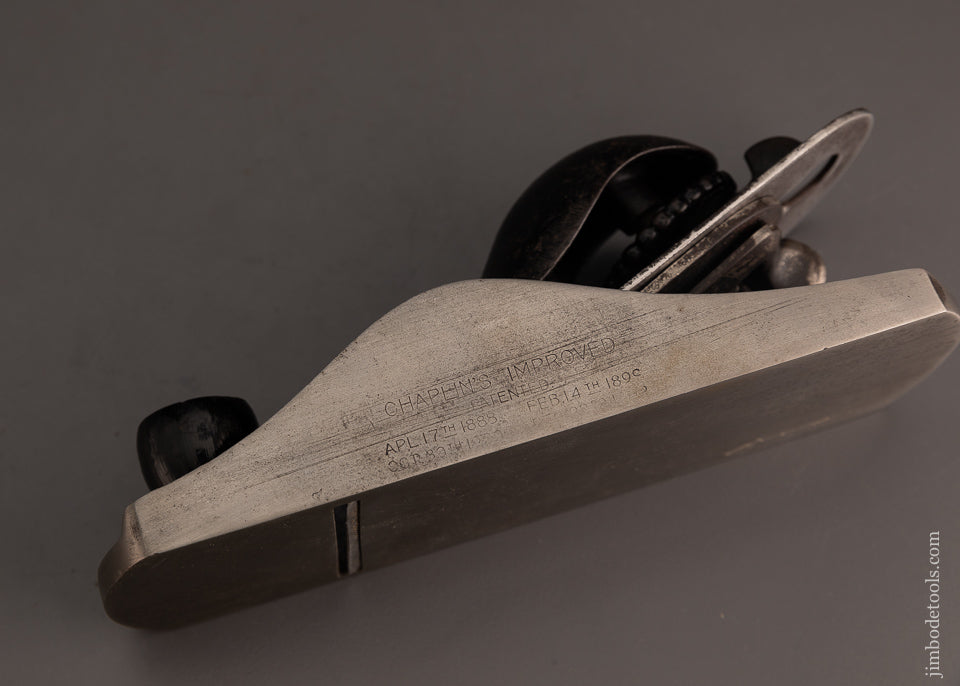 Rare CHAPLIN’S PATENT Adjustable Improved Block Plane - 103777