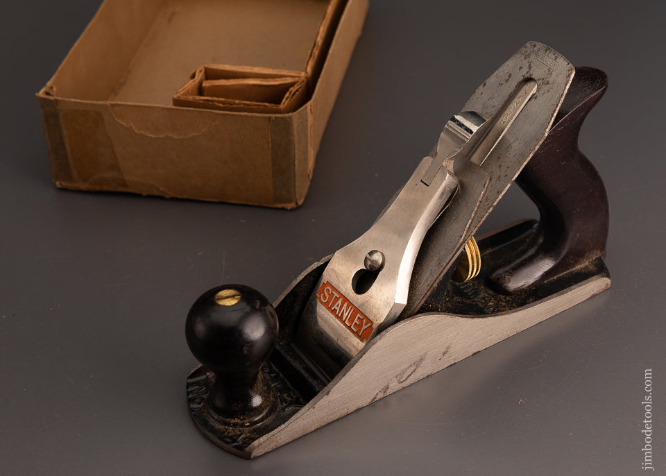 STANLEY No. 4 Smooth Plane Near Mint in Box No Lid - 103788