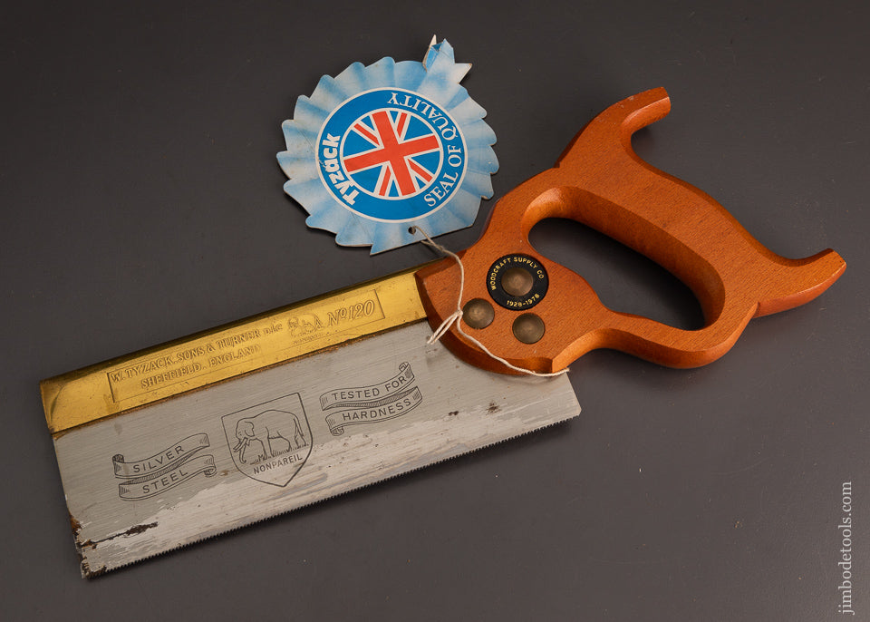 8 Inch 20 point Rip Dovetail Saw TYZACK Extra Fine - 103810