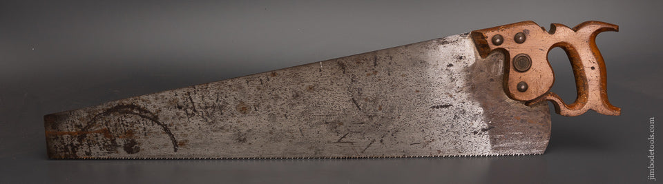 Fine DISSTON No. 7 Hand Saw Just Sharpened by Tom Law - 103840