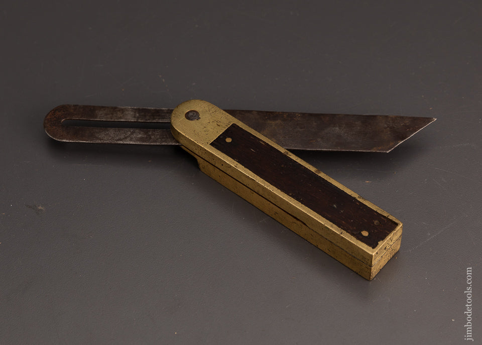 HOWARD PATENT 1868 Rosewood & Brass Bevel with Level 8 Inch - 103846