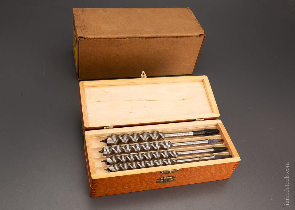 Complete Set of 13 RUSSELL JENNINGS Auger Bits in Original Three Tiered Box - 103862