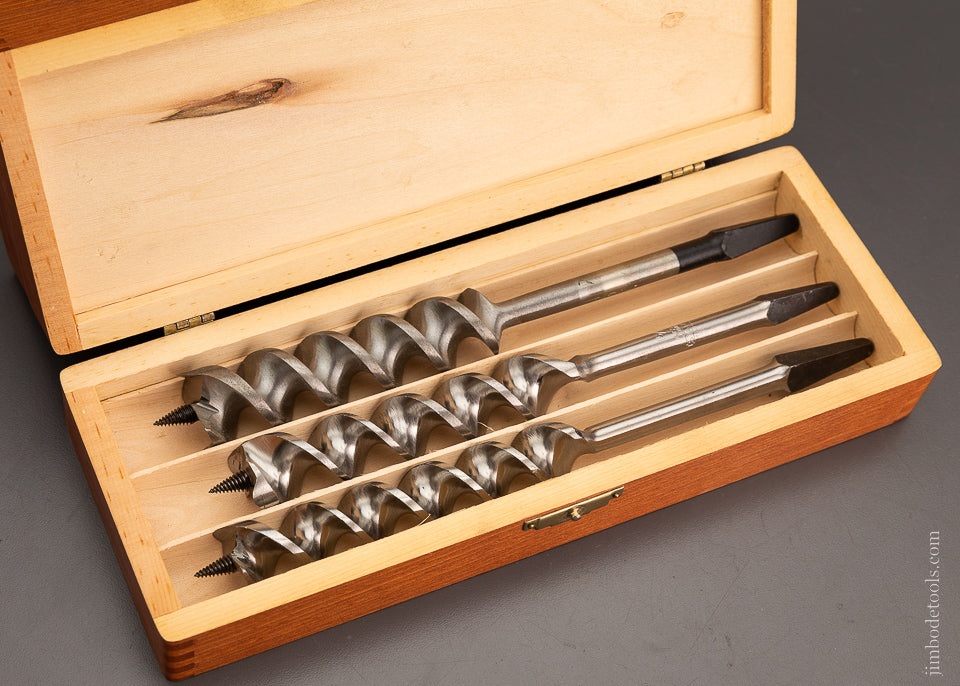 Complete Set of 13 RUSSELL JENNINGS Auger Bits in Original Three Tiered Box - 103862