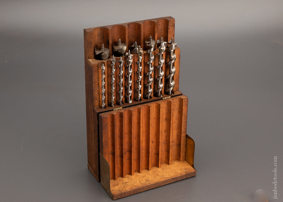 Excellent Set of FORD Solid Center Auger Bits in Original Box - 103877