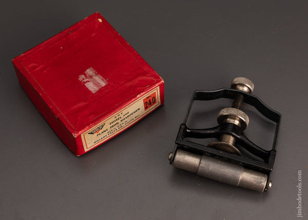 MILLERS FALLS No. 240 Chisel & Plane Iron Sharpener  Mint in Box - 103887