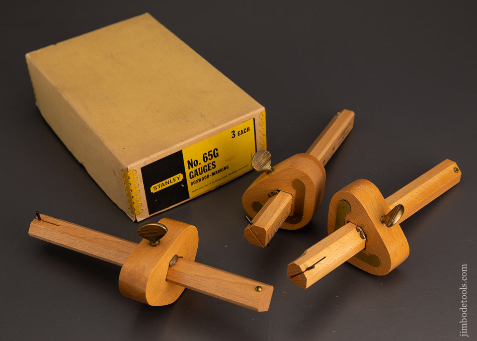 3 BEECH STANLEY No. 65G Gauges in Box - 103900