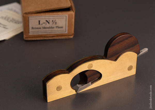 LIE NIELSEN L-N 1/2 Bronze Shoulder Plane DISCONTINUED Mint in Box - 103930