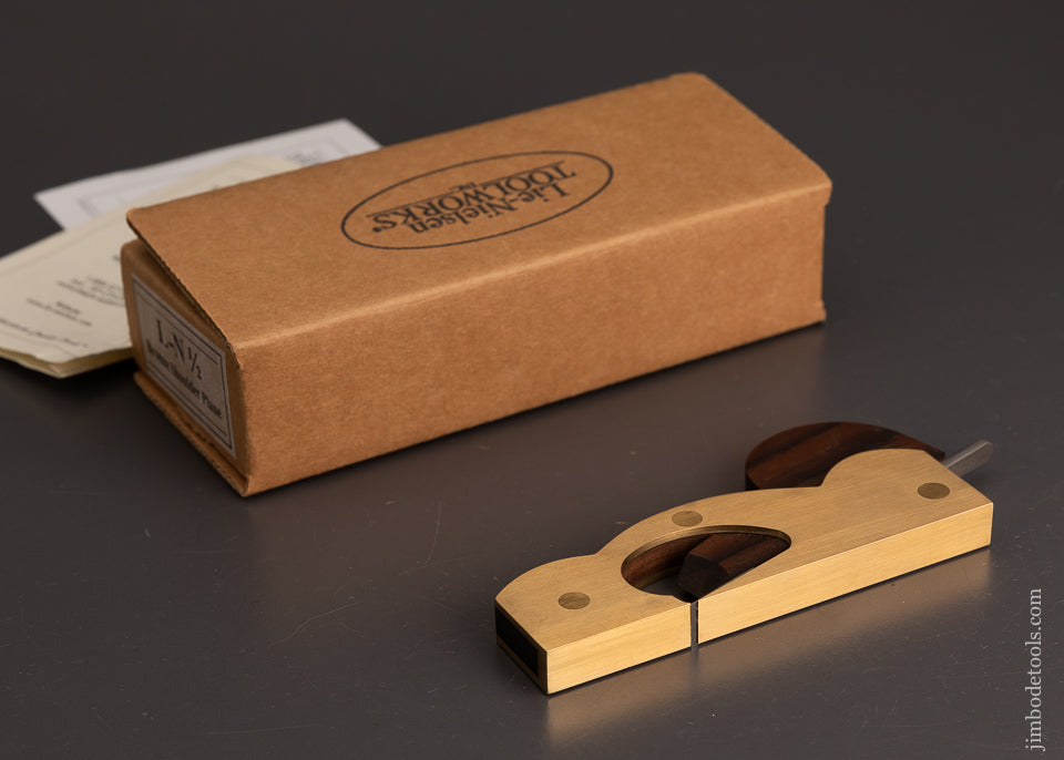 LIE NIELSEN L-N 1/2 Bronze Shoulder Plane DISCONTINUED Mint in Box - 103930