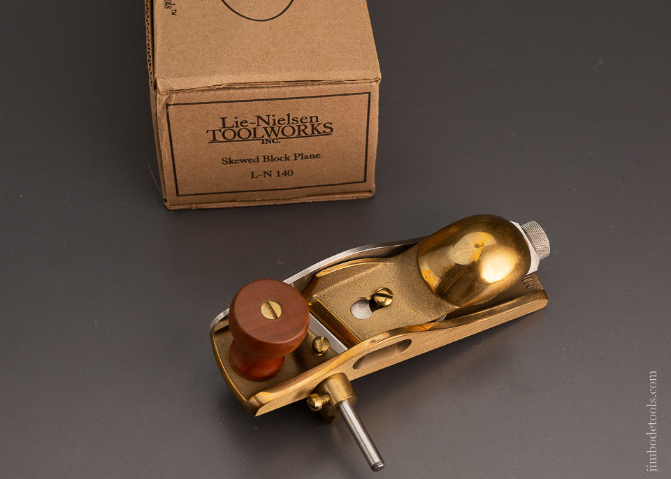 LIE NIELSEN  L-N 140 Skewed Block Plane OUT OF STOCK Mint in Box - 103931