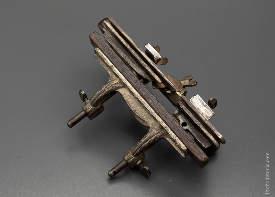 Great User STANLEY No. 46 Skew Iron Plow Plane with 8 Cutters - 103976