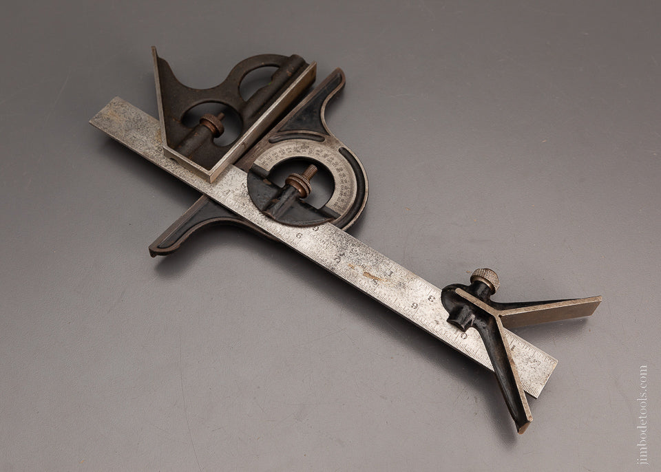 BROWN & SHARPE 12 Inch Combination Square with Center Finding Head - 103997