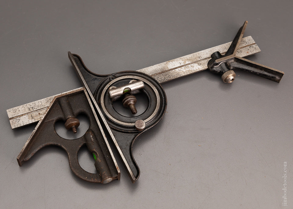 BROWN & SHARPE 12 Inch Combination Square with Center Finding Head - 103997