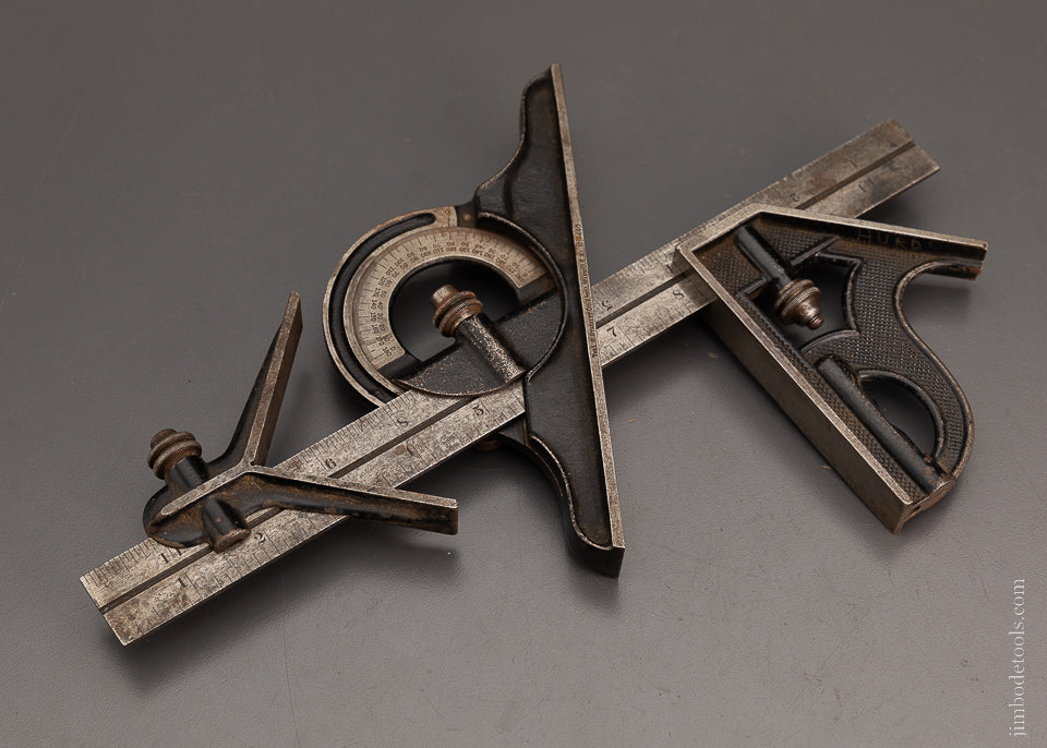 12 Inch STARRETT Combination Square with Center Finding Head - 103998