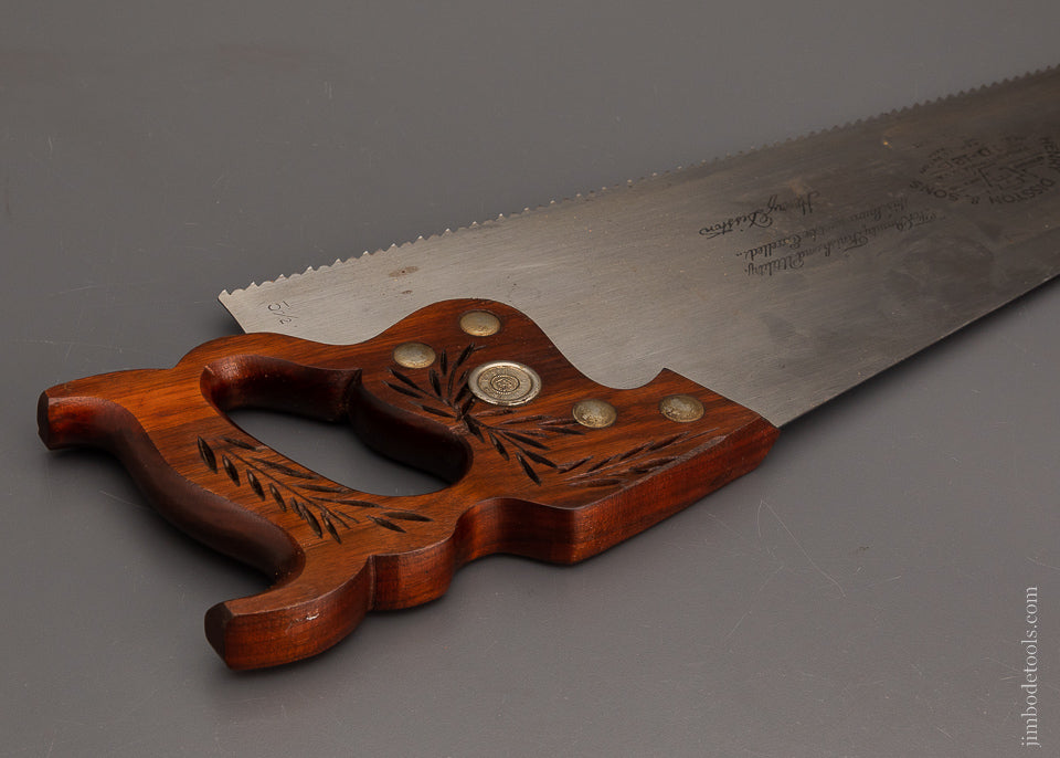 DISSTON D-12 Hand Saw 26 Inch Walnut Handle - 103999