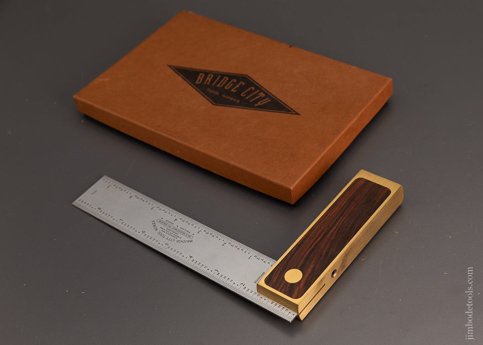 BRIDGE CITY TOOL WORKS AS-9 Adjustable Try Square in Box - 104025