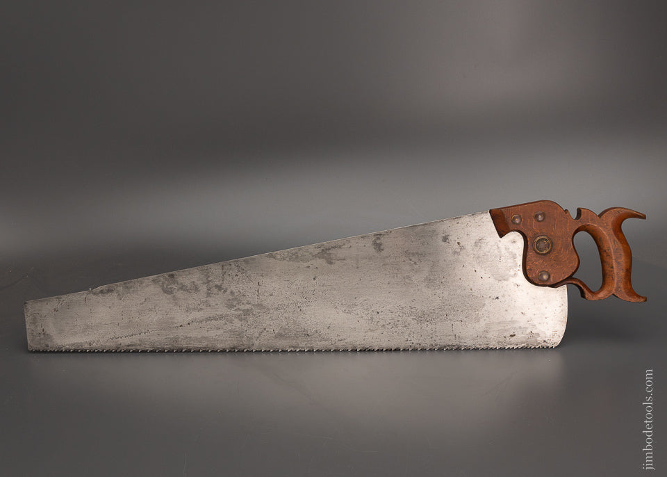 Remarkable Massive RICHARDSON 28 Inch Rip Hand Saw with Nib No. 7 - 104040