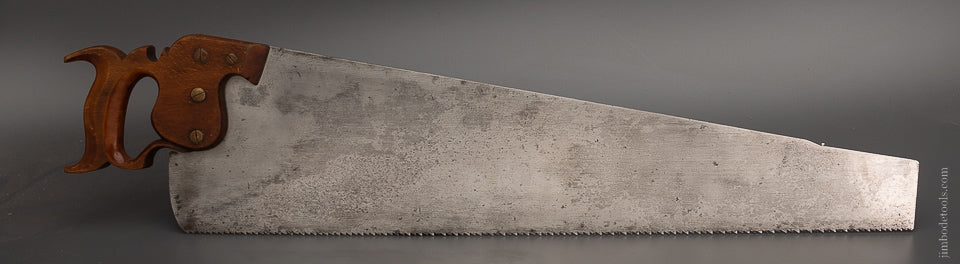 Remarkable Massive RICHARDSON 28 Inch Rip Hand Saw with Nib No. 7 - 104040
