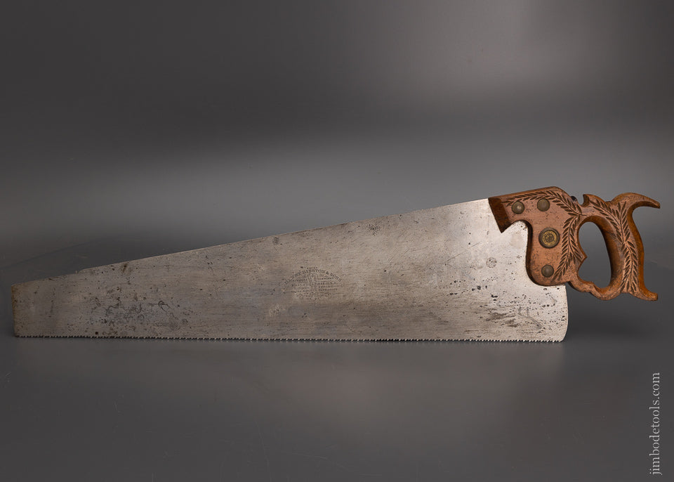 Extra Fine Crisp DISSTON No. 12 London Spring Hand Saw - 104042