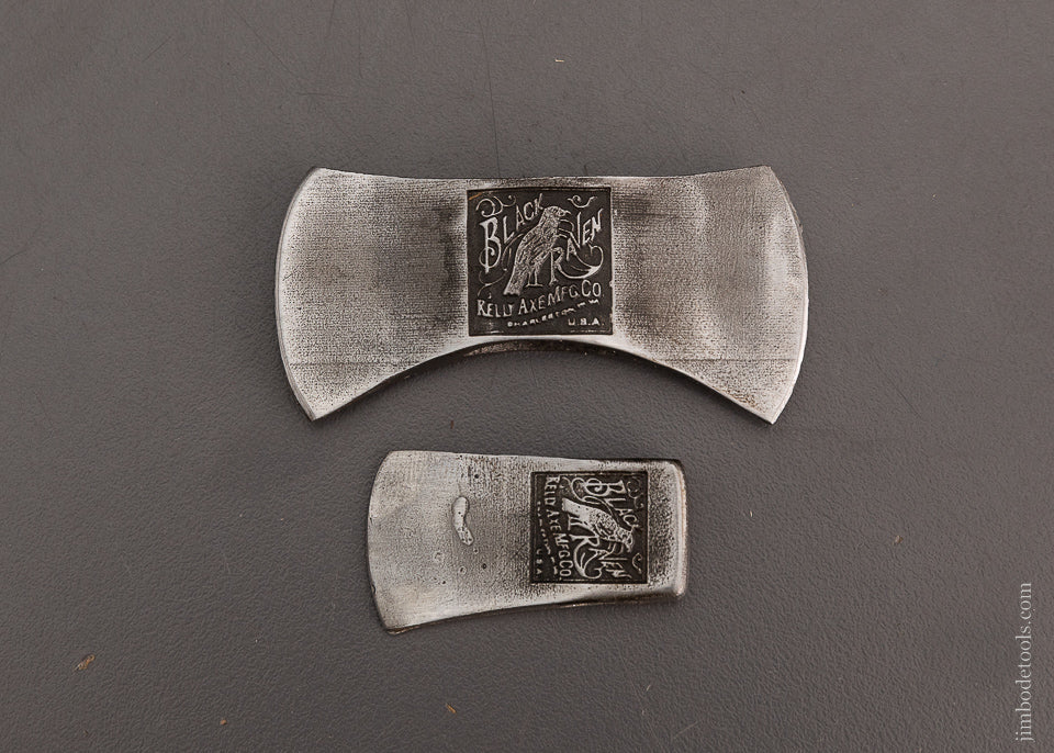 Remarkable Miniature KELLY BLACK RAVEN Axes by PAUL HAMLER - 104059