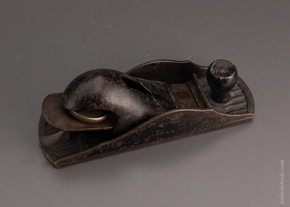 Rare Wide Body, Corrugated, Adjustable CHAPLIN’S PATENT Block Plane by TOWER & LYON - 104064