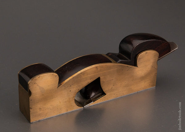 Crisp, Fine Gunmetal Shoulder Plane with Rosewood Infill - 104083