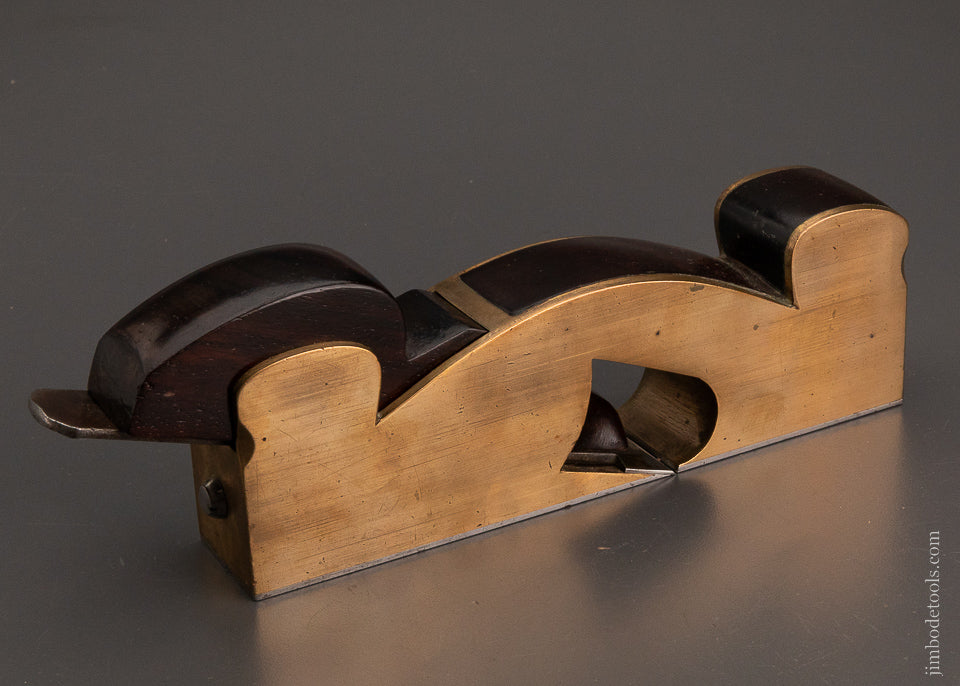 Crisp, Fine Gunmetal Shoulder Plane with Rosewood Infill - 104083