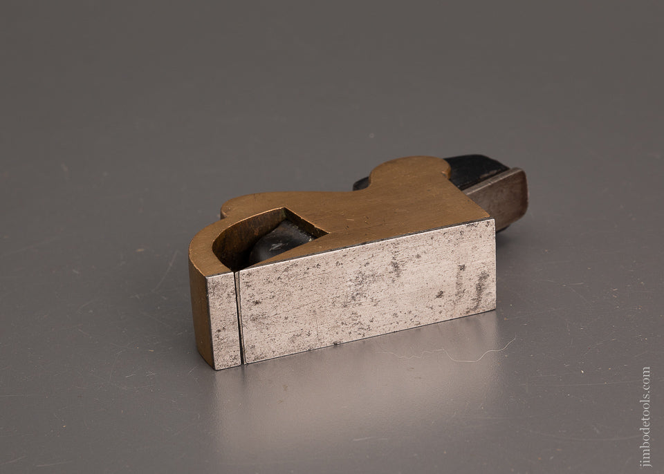Extra Wide, Crisp, Fine Gunmetal & Ebony Bullnose Shoulder Plane - 104102