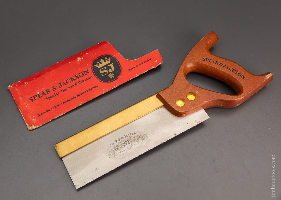 8 Inch Brass Back Dovetail Saw SPEAR & JACKSON - 104105