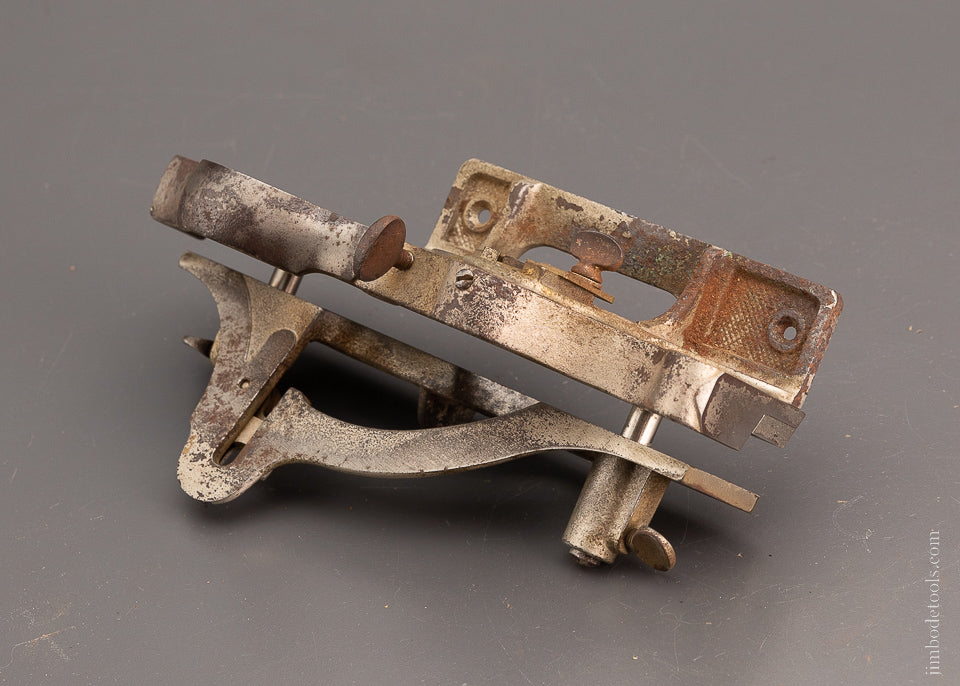 Complete STANLEY No. 444 Dovetail Plane with All 4 Cutters and Both Spur Blocks - 104107