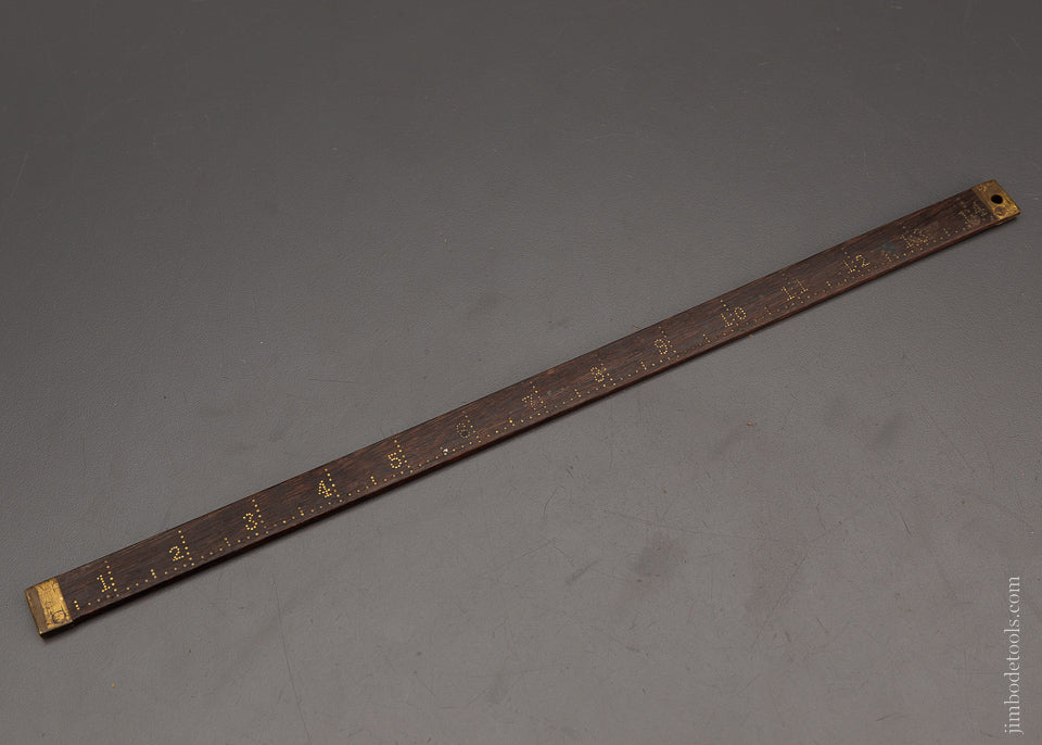 14 Inch Rosewood Rule with Brass Pins - 104109