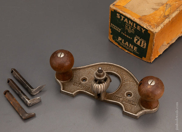 100% Complete STANLEY No. 71 1/2 Router Plane in Original Box - 104115