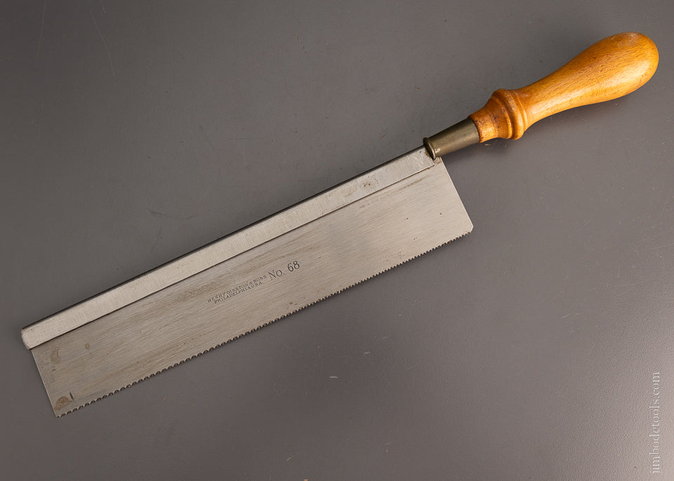 New Old Stock Mint Unused DISSTON No. 68 Dovetail Saw - 104117