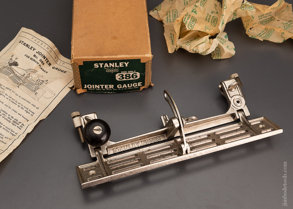 STANLEY No. 386 Jointer Gauge Died Mint in Box - 104121
