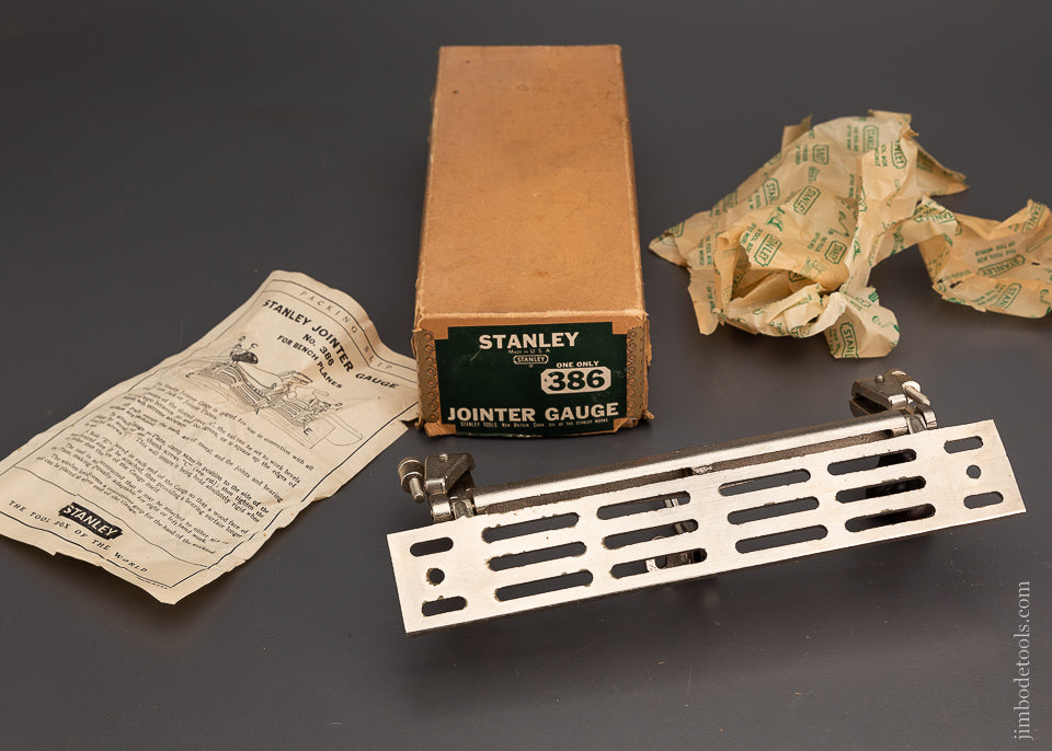 STANLEY No. 386 Jointer Gauge Died Mint in Box - 104121