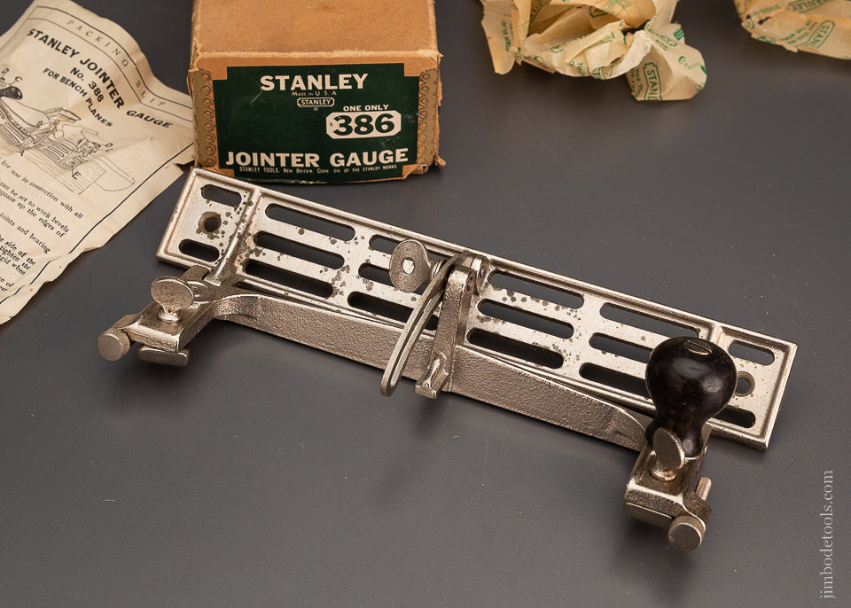 STANLEY No. 386 Jointer Gauge Died Mint in Box - 104121