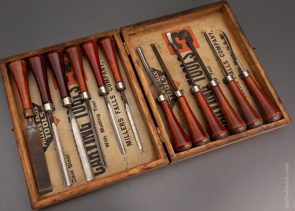 MILLERS FALLS No. 3 Carving Tool Set of 12 - 104188