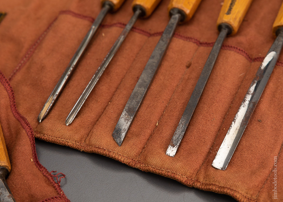 Set of 9 PFEIL SWISS MADE Carving Tools Gouges - 104215