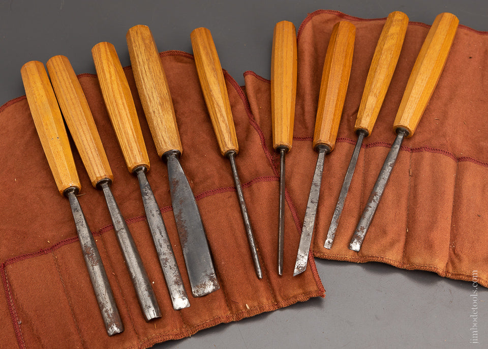 Set of 9 PFEIL SWISS MADE Carving Tools Gouges - 104215 – Jim Bode Tools