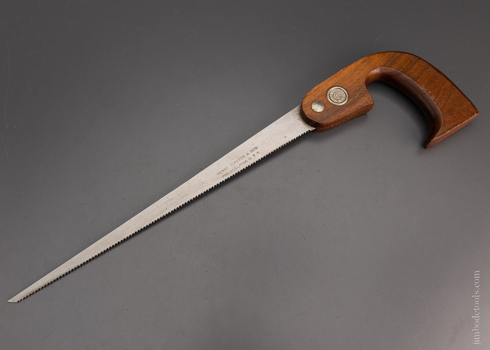 Mint Unused DISSTON Key Hole Saw New Old Stock Walnut Handle - 104233