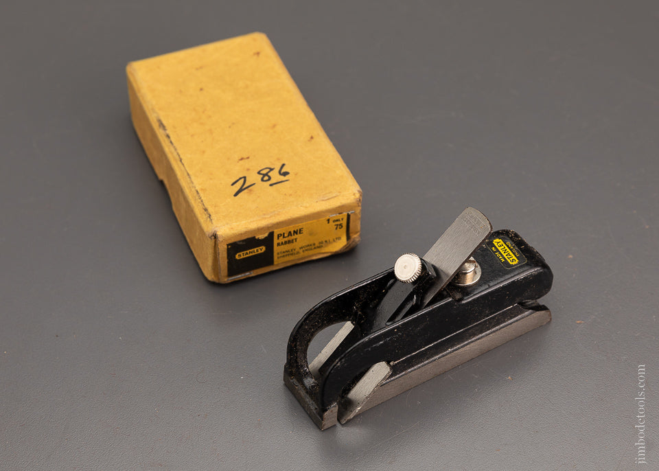 STANLEY No. 75 Rabbet Plane Mint in Box - 104243