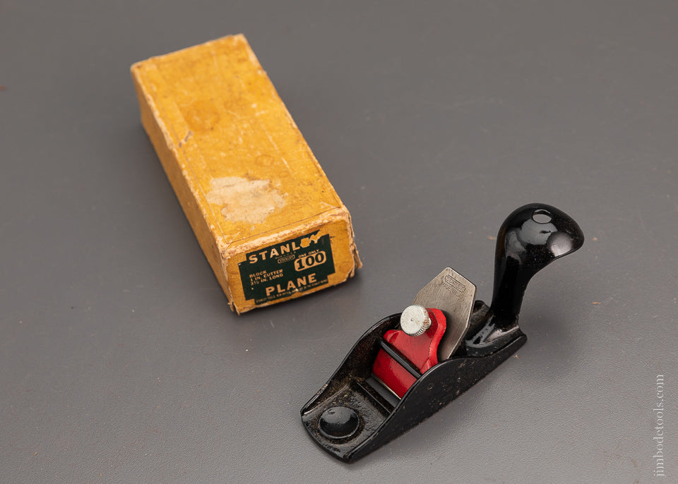 STANLEY No. 100 Block Plane Near Mint in Bo x- 104244