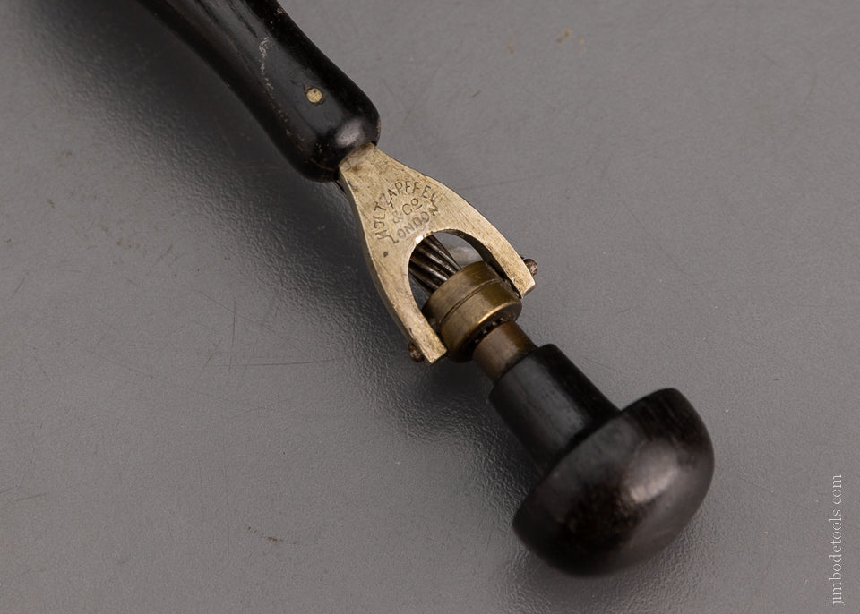 Rare HOLTZAPFFEL Miniature Ebony Archimedes Drill with Bits in Handle - 104281