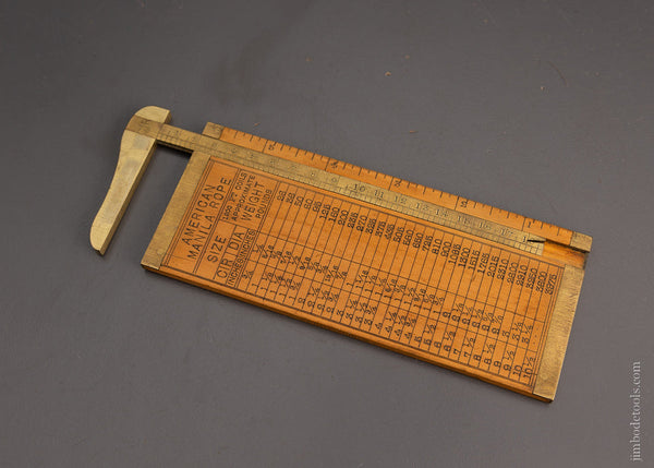Fine Boxwood Rope Caliper Rule by KERBY & BRO. N.Y. - 104297