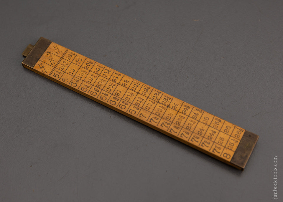 ROBERTS CUSHMAN & CO. NEW YORK Boxwood Milner’s Rule Hat Rule - 104298