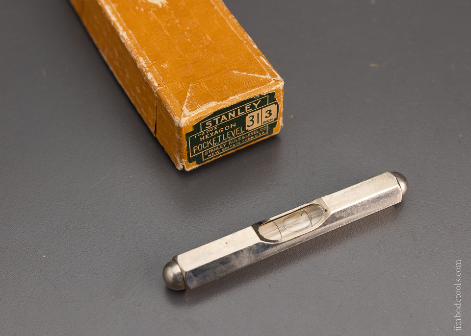 STANLEY No. 31 Pocket Level 3 Inch Mint in Box - 104300