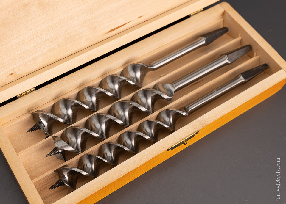 No. BX-D32 1/2 RUSSELL JENNINGS STANLEY Auger Bits with Coarse Pilot Screws Mint in Original Box - 104333