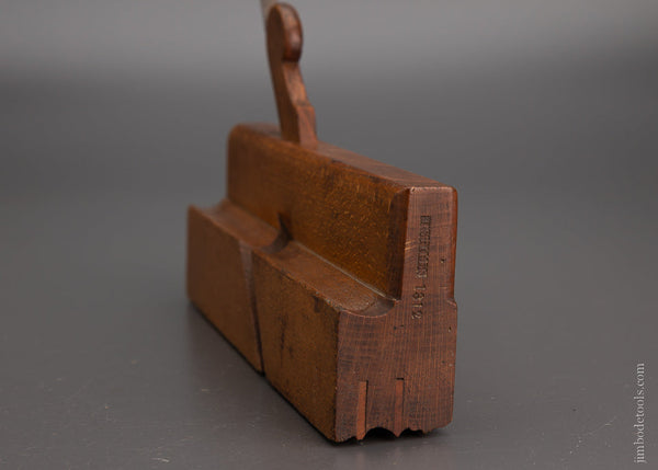 Fine & Rare J. STILES Dated Moulding Plane Kingston, N.Y. Maker - 104342