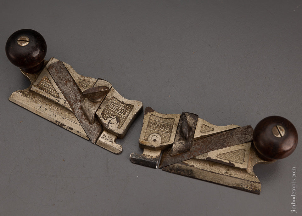 Good User Pair of STANLEY No. 98 & 99 Side Rabbet Plane - 104376