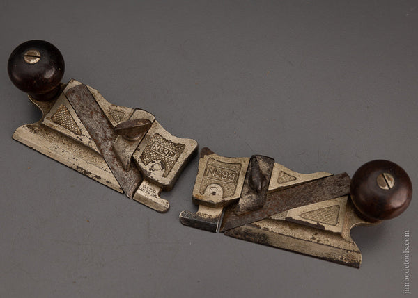 Good User Pair of STANLEY No. 98 & 99 Side Rabbet Plane - 104376
